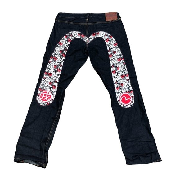 Vintage Evisu Japanese Selvedge Denim Jeans Size 34 - Picture 8 of 13